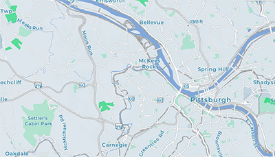 Map of the Pittsburgh Region