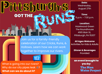 2025 Pittsburgh's Got the Runs flyer by The Mon Water Project