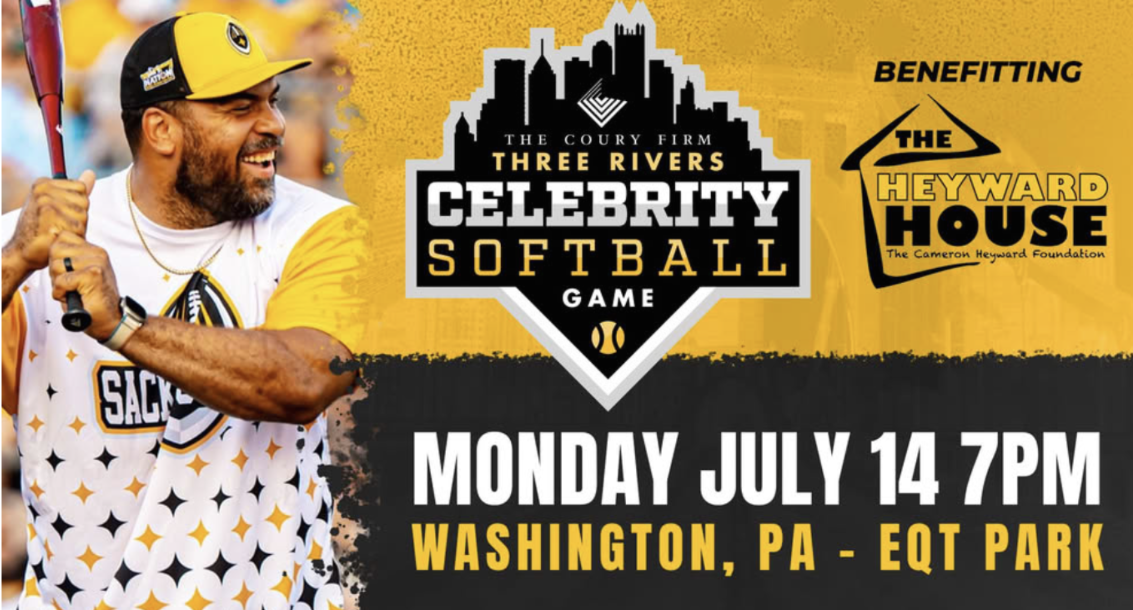 Three Rivers Celebrity Softball Game poster