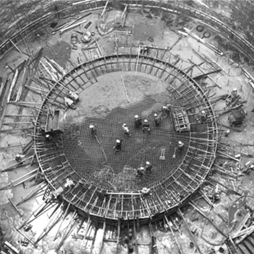 Construction of a smoke stack