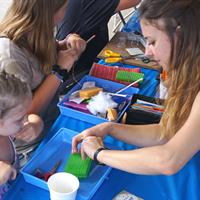 ALCOSAN Open House - Children with Legos 2