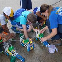 ALCOSAN Open House - Children with Legos