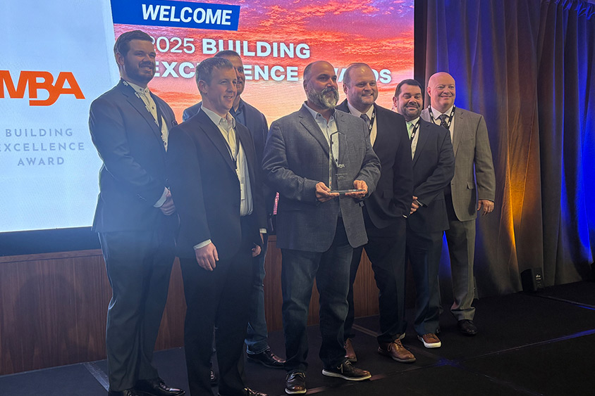 Jeff Argyros P.E. Manager of Capital Projects-Treatment Engineering (left) and Mascaro Construction Co. LP