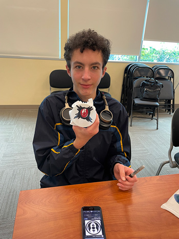 Shaler Area High students’ hands-on activities Day 2