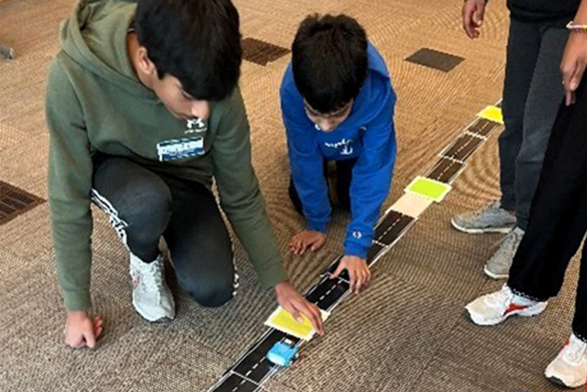 Students playing 