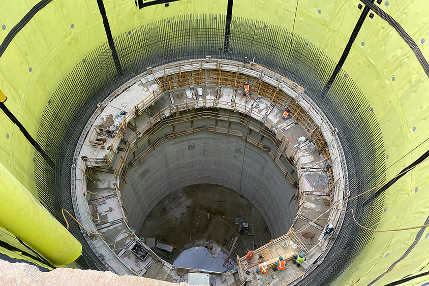 AlexRenew’s tunnel dewatering pump station shaft in VA