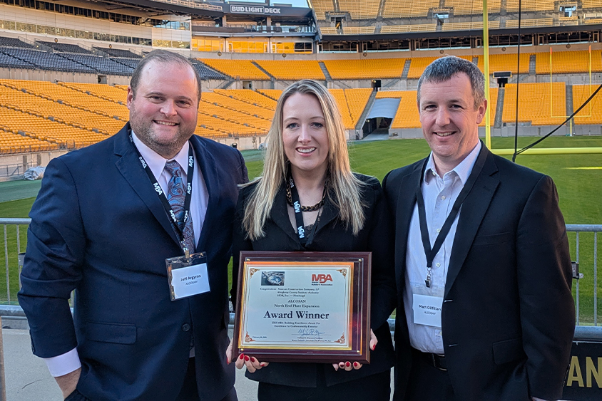 (left to right) Jeff Argyros, Manager of Capital Projects-Treatment Matt Gilfillan, Manager of Construction Administration