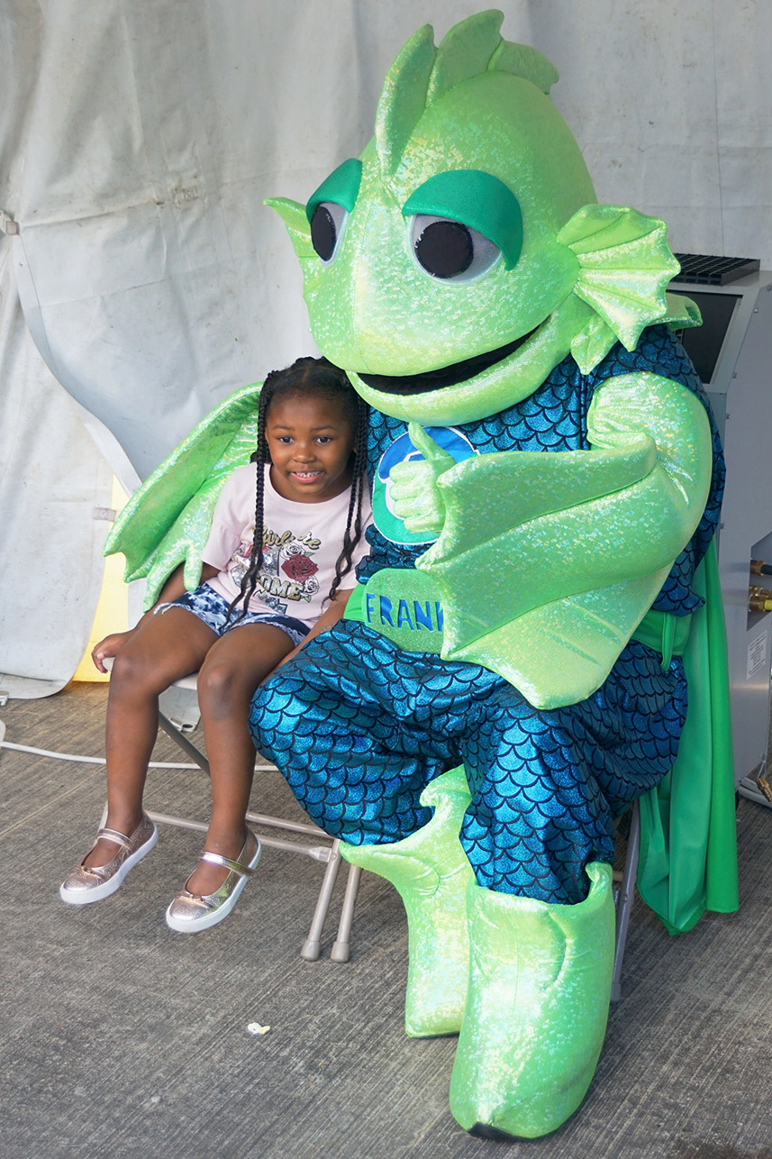 Frankie the FIsh at ALCOSAN Open House