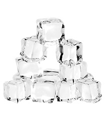 stacked ice cubes