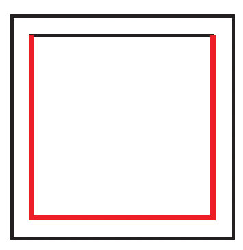 Red line square